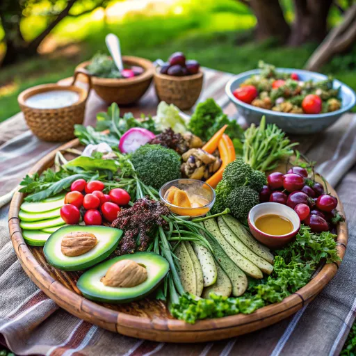 Füme Avokado ve Sebze Salatası